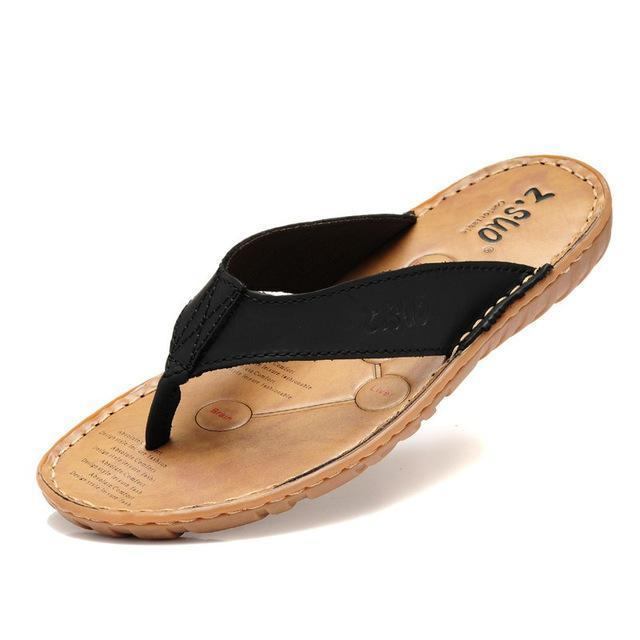 Sandaler Herre Fritidsmode Læder Flip-flops