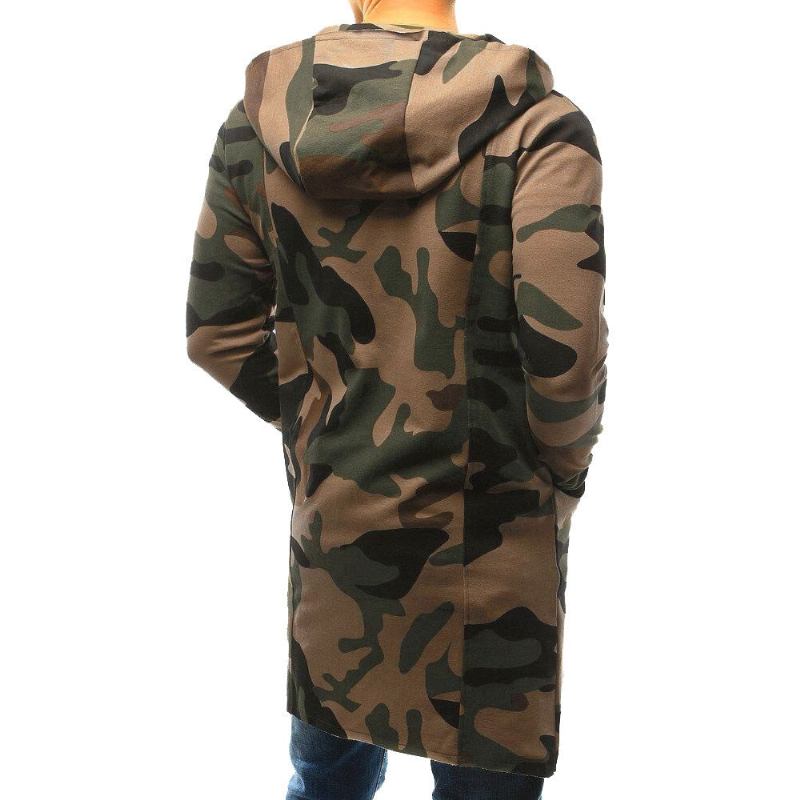 Herre Striktrøjer Cardigans Camouflage Hip Hop Hood Cardigan