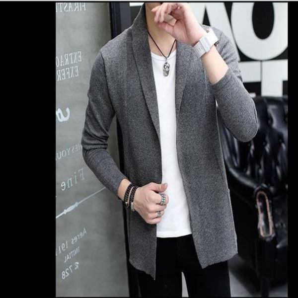 Herre Striktrøjer Cardigans Casual Slim Fit Tynd Cardigan