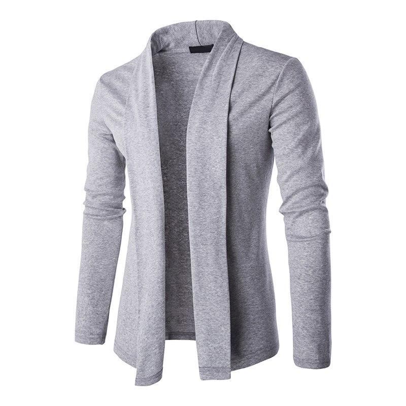 Herre Striktrøjer Cardigans Efterårs Cardigan I Slim Fit Stil