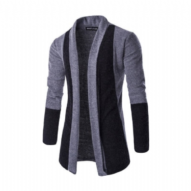 Herre Striktrøjer Cardigans Trend Lang Cardigan