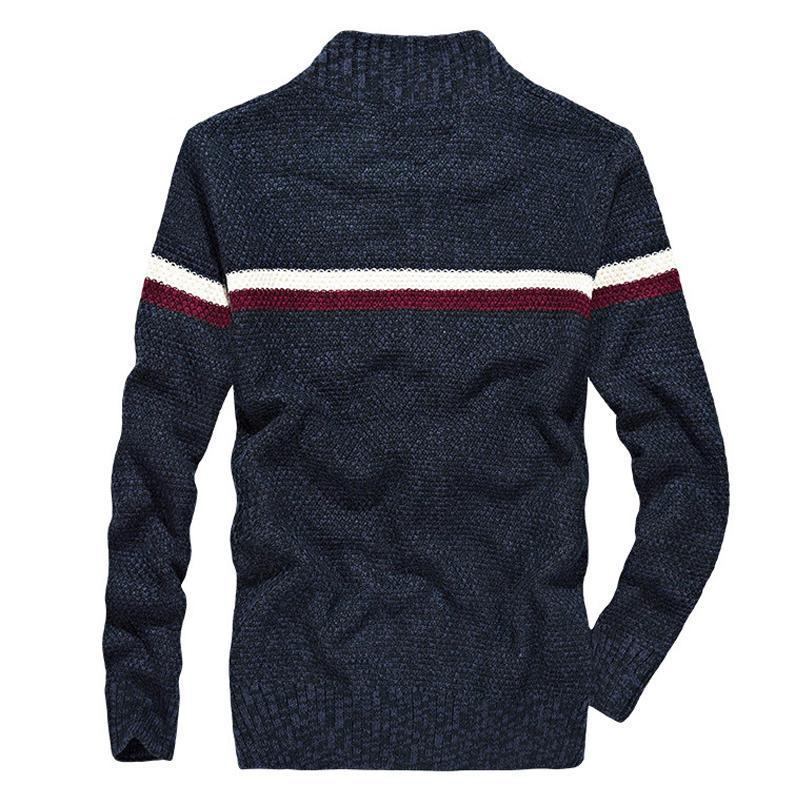 Striktrøjer Cardigans Herre Knitted Wear Casual Baseball Collar Cardigan