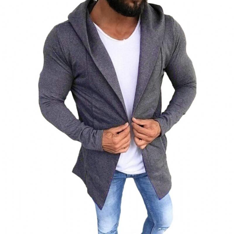 Striktrøjer Cardigans Herre Slim Fit Cardigan I Bomuldsstil