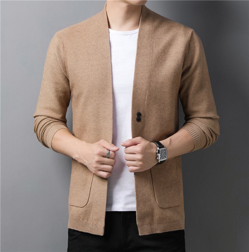 Striktrøjer Cardigans Herre Streetwear Fashion Cardigan