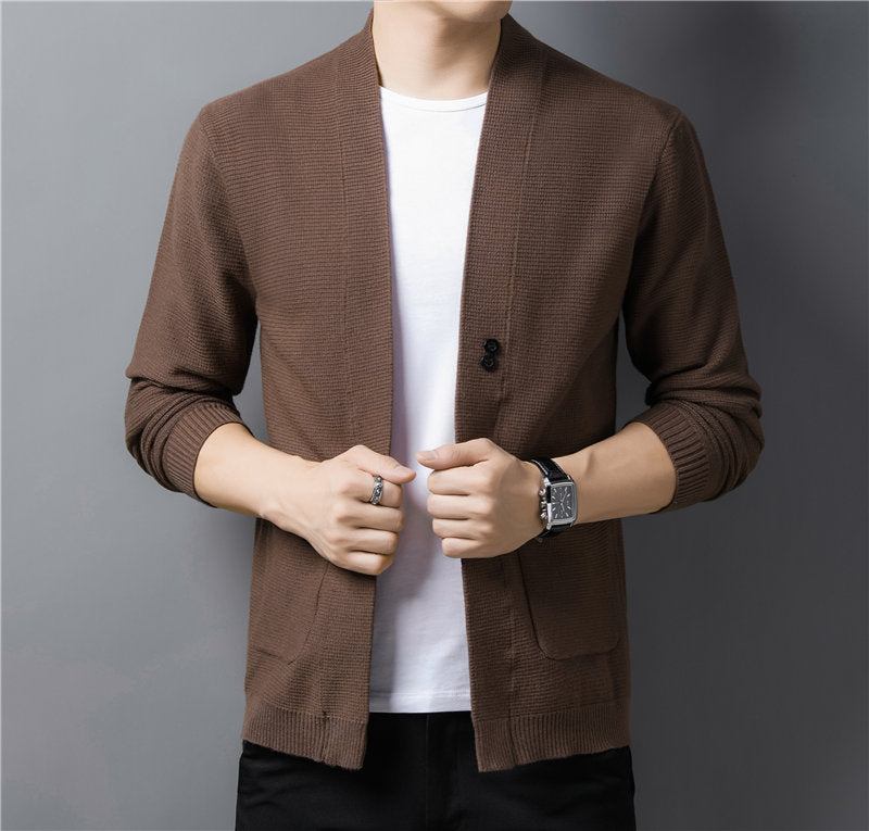 Striktrøjer Cardigans Herre Streetwear Fashion Cardigan