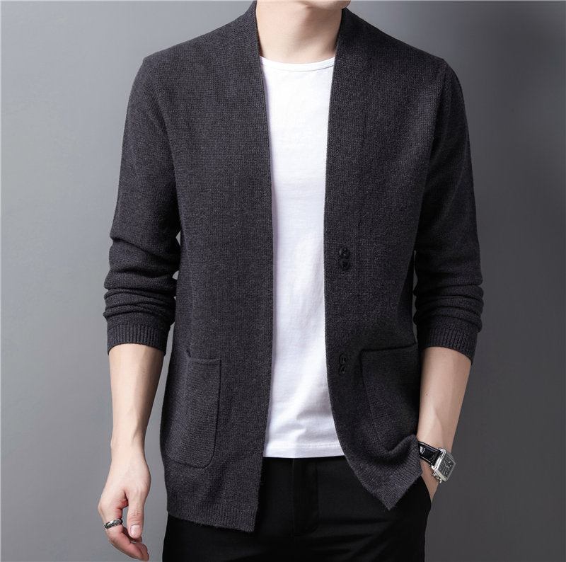 Striktrøjer Cardigans Herre Streetwear Fashion Cardigan