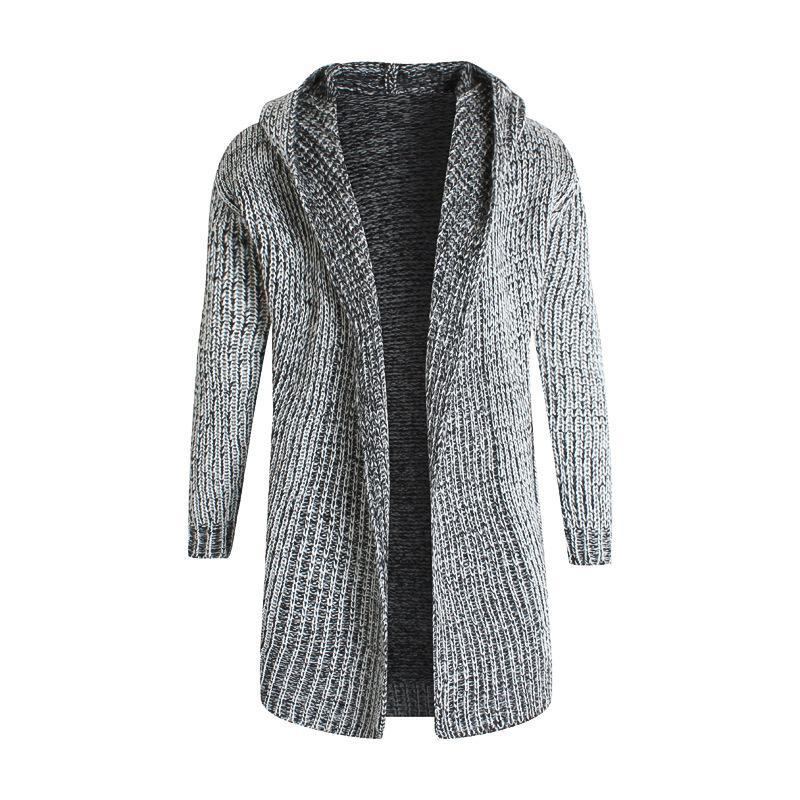 Striktrøjer Cardigans Herre Strikket Løs Sweater Cardigan