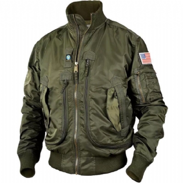 Herre Jakker Frakker Army Style Tactical Windbreaker-jakke