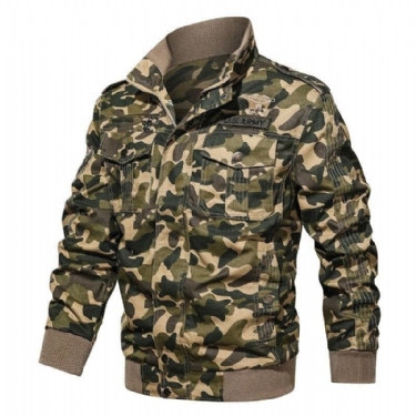 Herre Jakker Frakker Bomber Army Camo Tactical Jacket