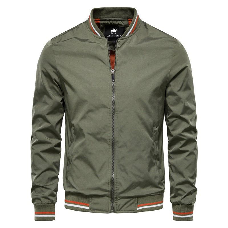 Herre Jakker Frakker Bomber Baseball Solid Farve Business Jakke