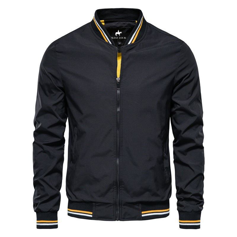 Herre Jakker Frakker Bomber Baseball Solid Farve Business Jakke