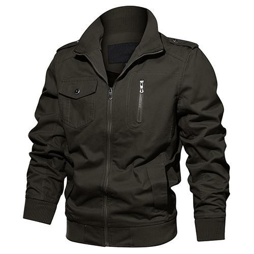 Herre Jakker Frakker Bomuld Pilot Windbreakers Jakke