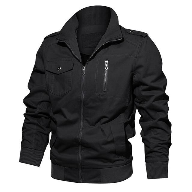 Herre Jakker Frakker Bomuld Pilot Windbreakers Jakke