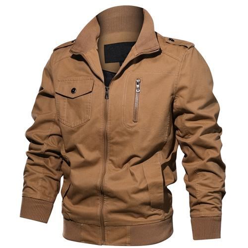 Herre Jakker Frakker Bomuld Pilot Windbreakers Jakke