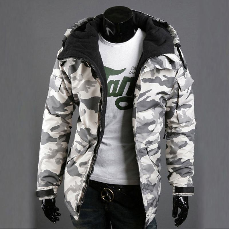 Herre Jakker Frakker Camouflage Army Outwear Designjakke