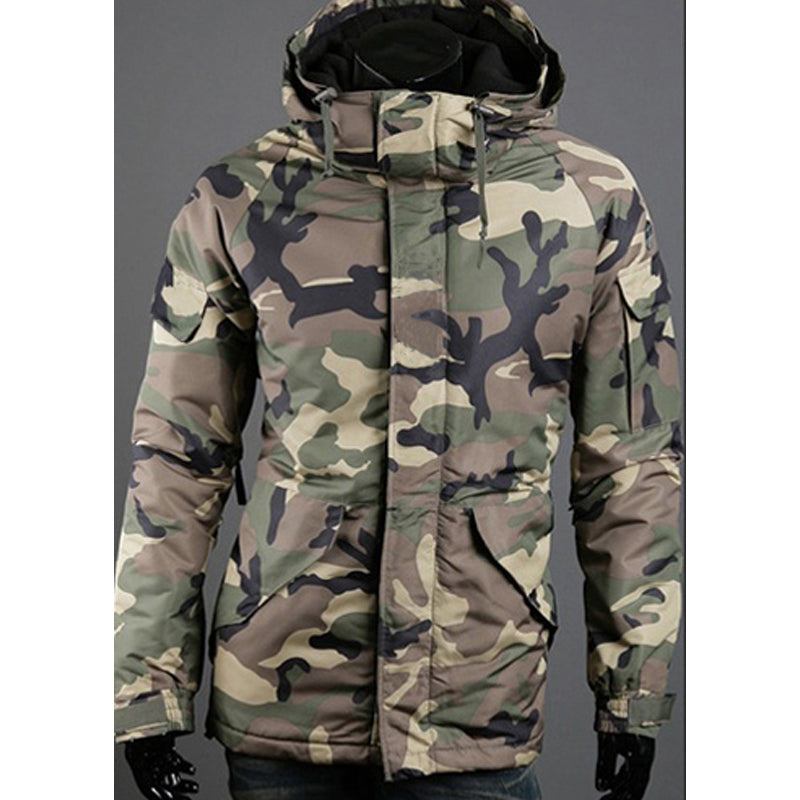 Herre Jakker Frakker Camouflage Army Outwear Designjakke