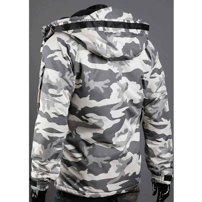 Herre Jakker Frakker Camouflage Army Outwear Designjakke