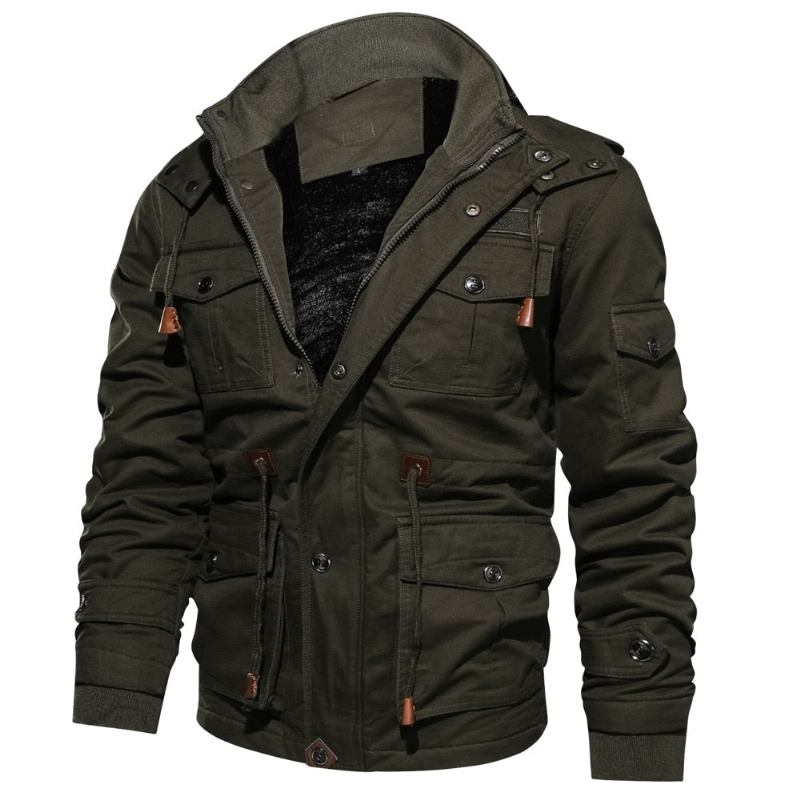 Herre Jakker Frakker Fleece Multi-pocket Stilfuld Josh Jakke