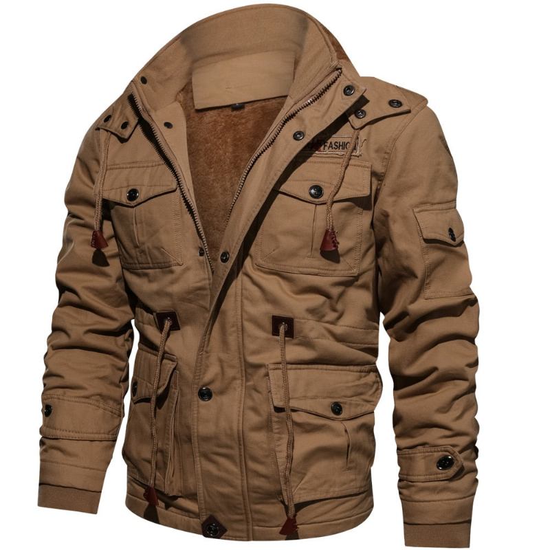 Herre Jakker Frakker Fleece Multi-pocket Stilfuld Josh Jakke