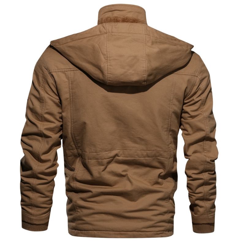 Herre Jakker Frakker Fleece Multi-pocket Stilfuld Josh Jakke