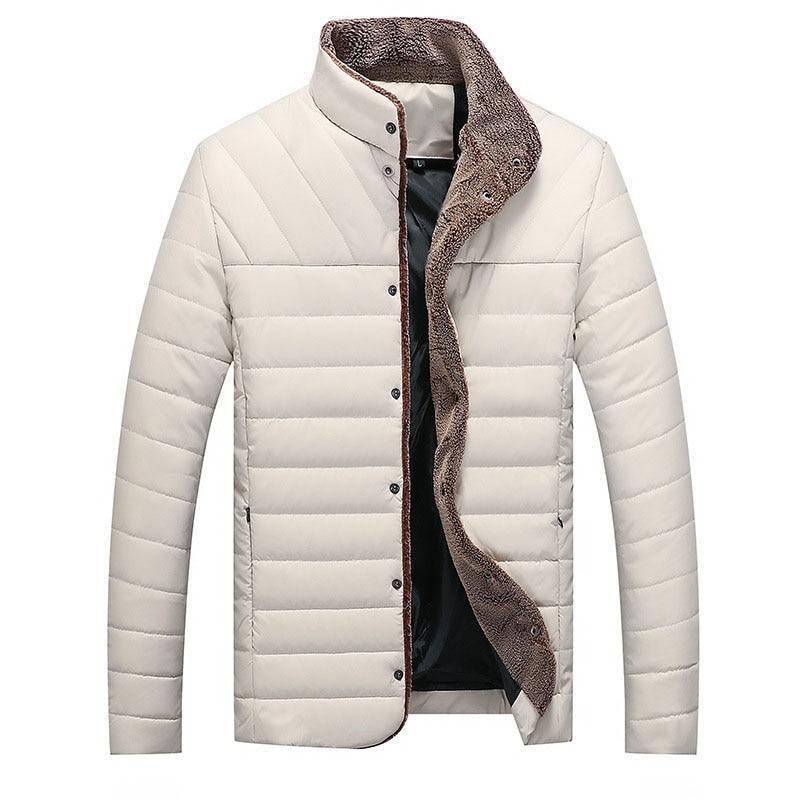 Herre Jakker Frakker Vinter Fleece Tykke Varme Parkas Frakker