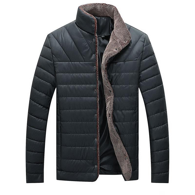 Herre Jakker Frakker Vinter Fleece Tykke Varme Parkas Frakker