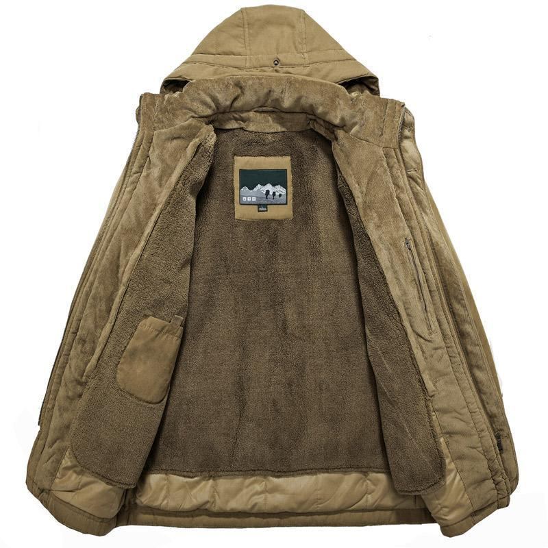 Herre Warm Heavy Wool Parka