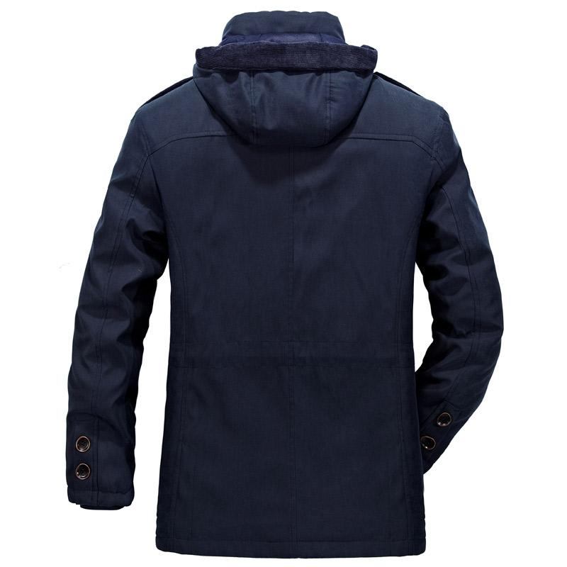 Herre Warm Heavy Wool Parka