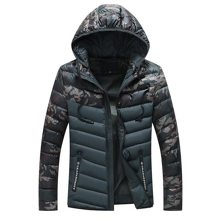 Jakker Frakker Herre Camouflage Varm Hætteparka