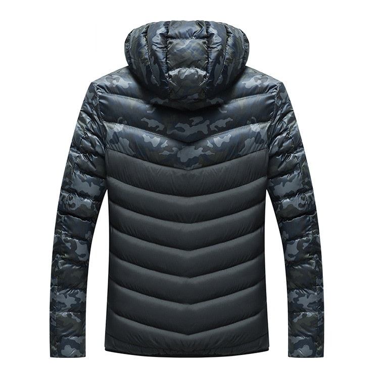 Jakker Frakker Herre Camouflage Varm Hætteparka