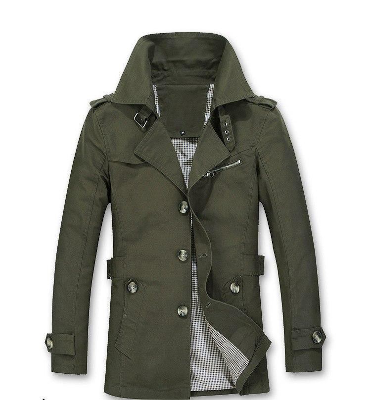 Jakker Frakker Herre Efterårs Trenchcoat Modedesign