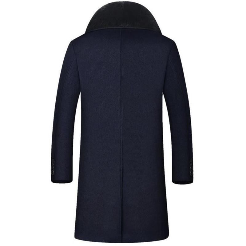 Jakker Frakker Herre High-end Business Warm Velvet Overcoat Til Mænd