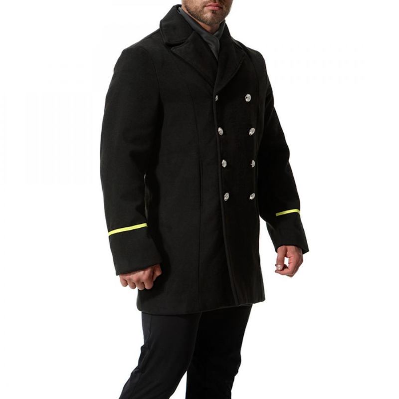 Jakker Frakker Herre Napoleon Elegant Trench Coat I Uldblanding