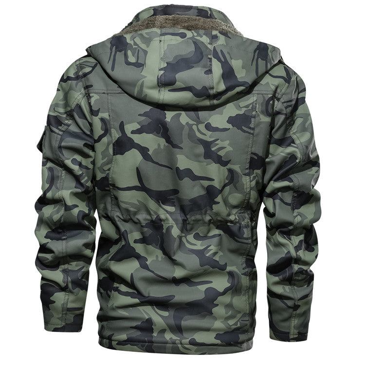 Jakker Frakker Herre Pelsfårskind Quiltet Multi-pocket Jacket