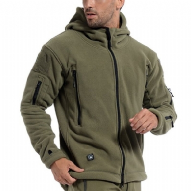 Jakker Frakker Herre Termisk Fleece Tactical Outdoor Sport Camping Jakke