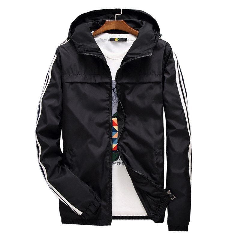 Jakker Frakker Herre Windbreaker Stribet Baseballjakke