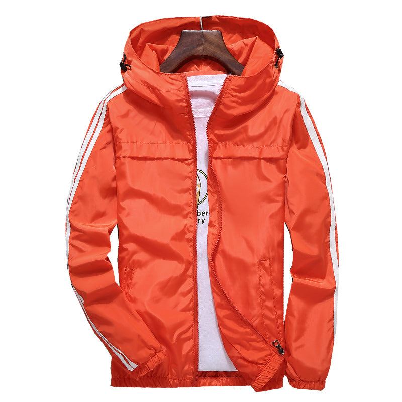 Jakker Frakker Herre Windbreaker Stribet Baseballjakke