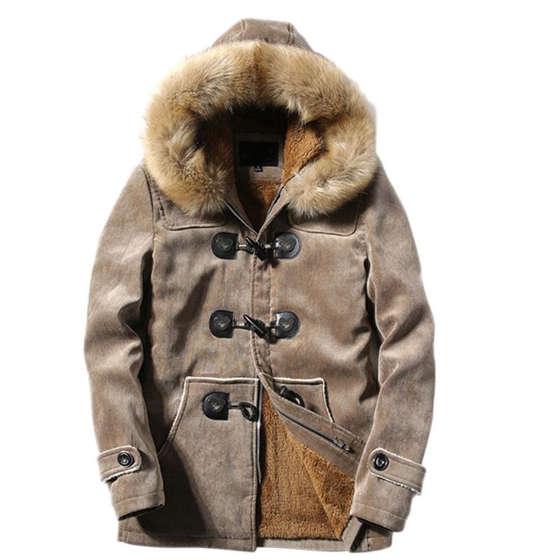 Jakker Frakker Herre Winter Deer Velvet Skin Coat