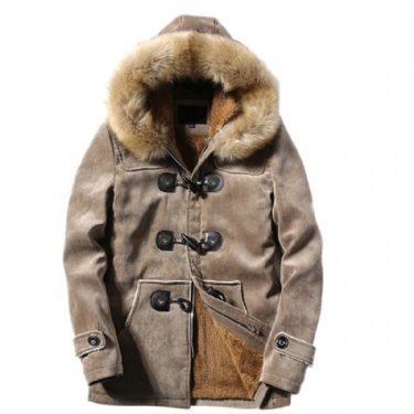 Jakker Frakker Herre Winter Deer Velvet Skin Coat