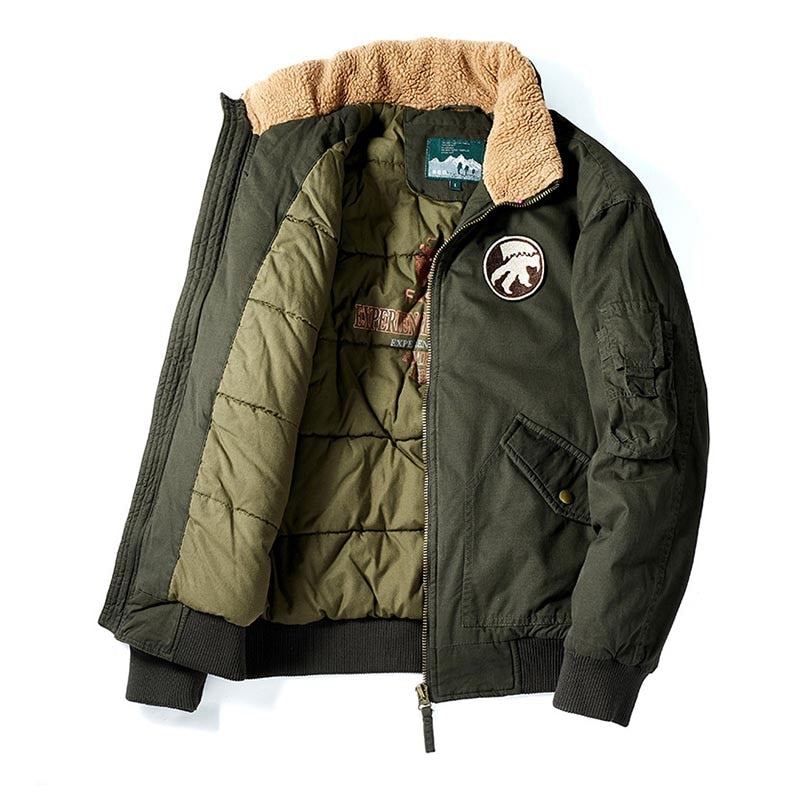 Jakker Frakker Herre Winter Flight Bomber Thermal Parka