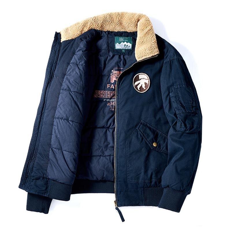 Jakker Frakker Herre Winter Flight Bomber Thermal Parka