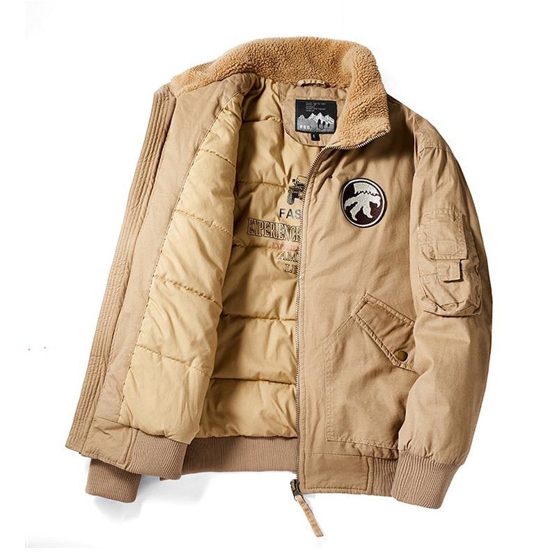 Jakker Frakker Herre Winter Flight Bomber Thermal Parka