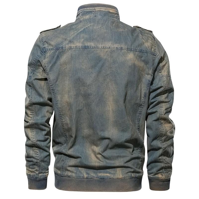 Herre Denim Jakker Streetwear Style Denimjakke