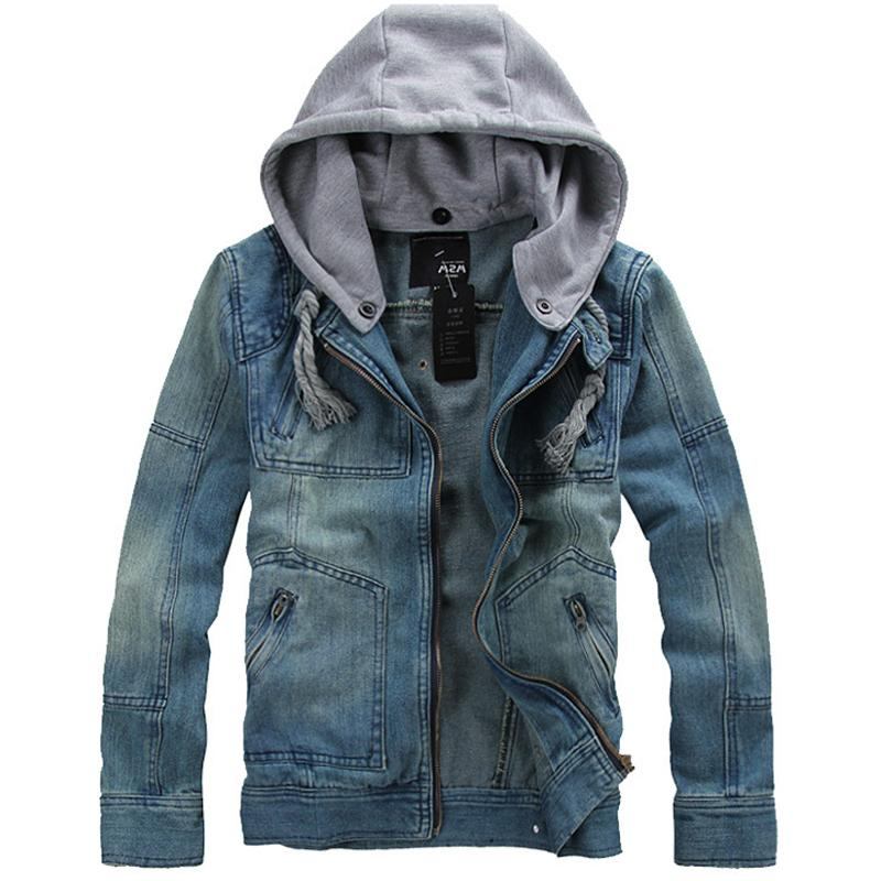 Herre Denim Jakker Thicken Cotton Jeansjakke