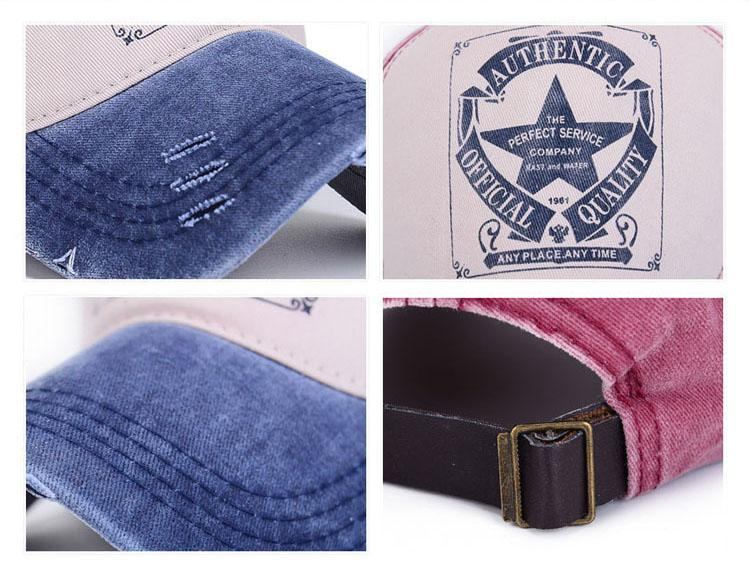 Herre Baseball Kasket Star Patchwork Baseballkasket