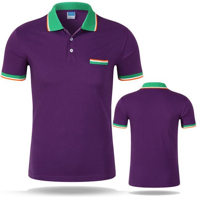 Herre Polo Skjorter Casual Åndbar Poloshirt I Bomuld