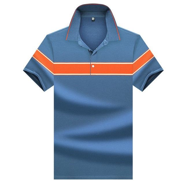 Herre Polo Skjorter Designerbroderi Bomuld Business Poloshirt