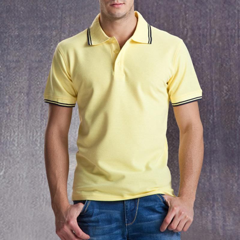 Herre Polo Skjorter Solid Afslappet Poloshirt