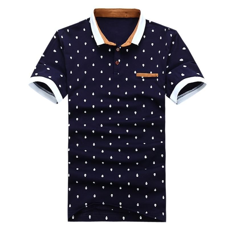 Herre Polo Skjorter Sommer Poloshirt I Bomuld