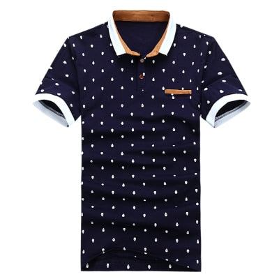 Herre Polo Skjorter Sommer Poloshirt I Bomuld